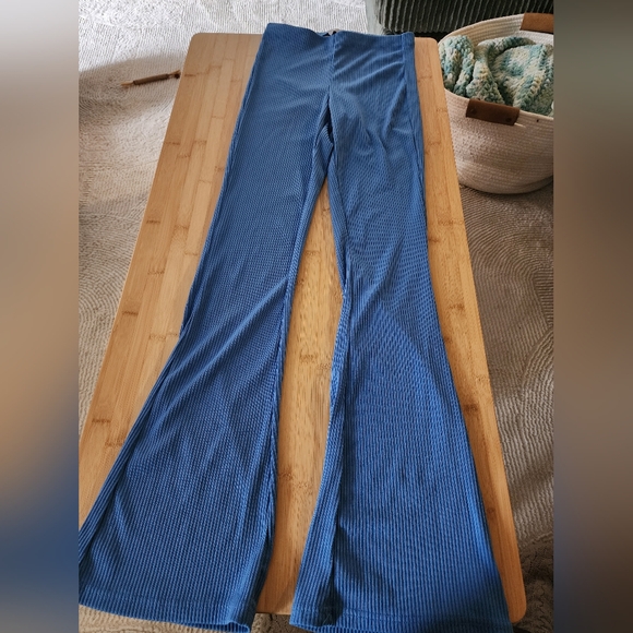 Love Poem Pants - Blue Boot Cut Flare Pants
